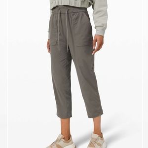 Lululemon Beyond the Studio Crop Grey Sage size 10